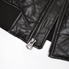 画像4: Levi's Quilted Leather Jacket - Brown (4)