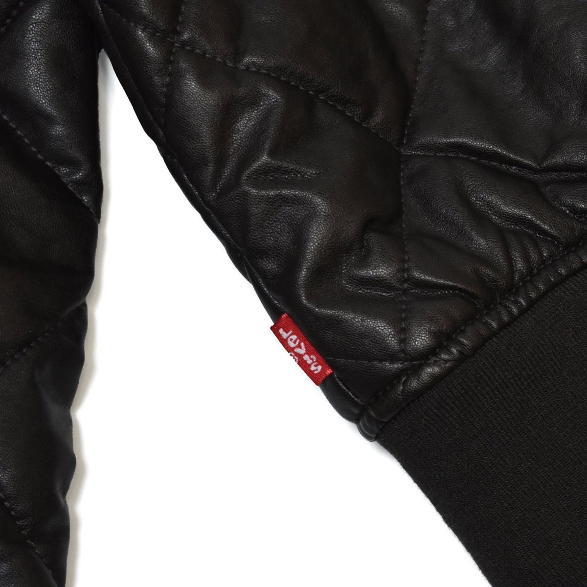 画像6: Levi's Quilted Leather Jacket - Brown (6)