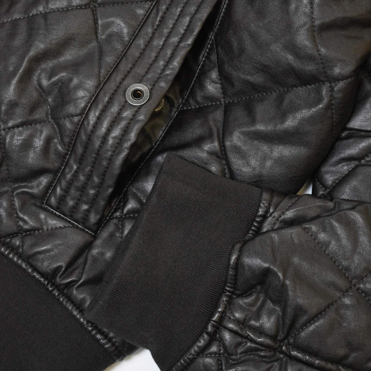 画像5: Levi's Quilted Leather Jacket - Brown (5)