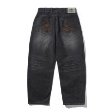 画像2: Butter Goods Scorpion Stich Denim Jeans - Slab Black (2)