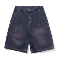 画像1: Butter Goods Work Shorts - Distressed Tinted Indigo (1)