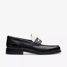 画像1: Clarks Craft James Lo Loafer - Black Combi (1)