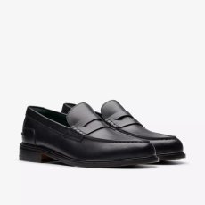 画像2: Clarks Craft James Lo Loafer - Black Leather (2)