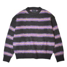 画像1: Cotton On Box Fit Fuzzy Crewneck Sweater - Black (1)