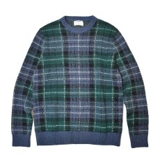 画像1: Old Navy Check Crewneck Sweater - Navy (1)