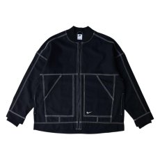 画像1: NIKE Graphic Oversized Cargo Jacket - Black (1)