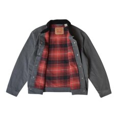 画像2: Levi's Lining Trucker Jacket - Grey (2)