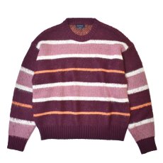 画像1: Cotton On Box Fit Fuzzy Crewneck Sweater - Red (1)
