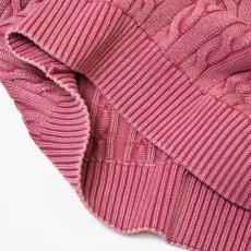 画像3: Cotton On Box Fit Cable Crewneck Sweater - Red (3)