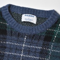 画像2: Old Navy Check Crewneck Sweater - Navy (2)
