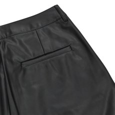 画像7: Calvin Klein PU Leather Pants - Black (7)