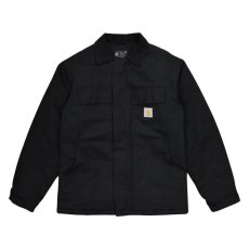 画像1: Carhartt USA Firm Duck Insulated Traditional Coat - Black (1)
