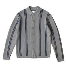 画像1: Old Navy Stripe Cardigan - Grey (1)