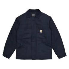 画像1: Carhartt USA Firm Duck Insulated Traditional Coat - Dark Navy (1)