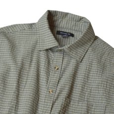 画像2: Cotton Hudson Long Sleeve Shirts - Green Micro Check (2)