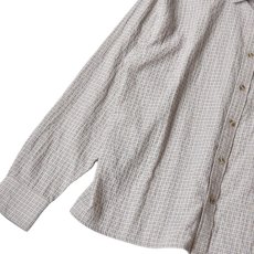 画像3: Cotton Hudson Long Sleeve Shirts - Beige Micro Check (3)