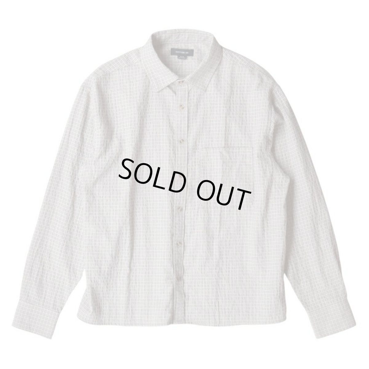 画像1: Cotton Hudson Long Sleeve Shirts - Beige Micro Check (1)