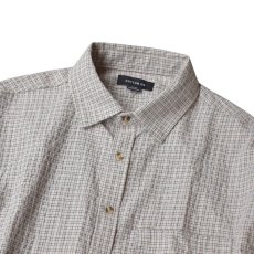 画像2: Cotton Hudson Long Sleeve Shirts - Beige Micro Check (2)