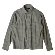 画像1: Cotton Hudson Long Sleeve Shirts - Green Micro Check (1)