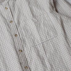 画像5: Cotton Hudson Long Sleeve Shirts - Beige Micro Check (5)