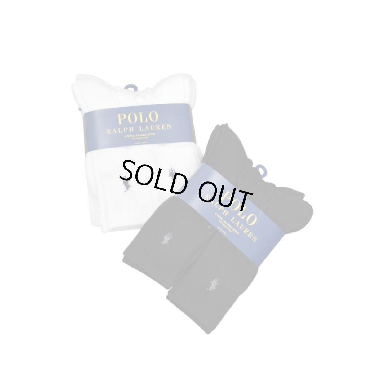 画像1: Polo Ralph Lauren 6p Classic Crew Socks (1)
