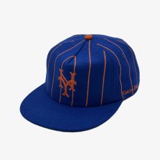 画像2: Uncle Jay's Vintage New York Mets Reverse Pinstripe Cap - RoyalｘOrange (2)