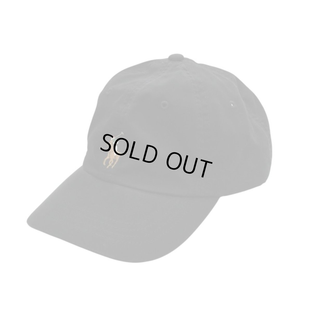画像1: Polo Ralph Lauren Cotton Chino Ball Cap - Polo Black (1)
