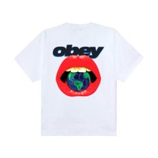 画像1: OBEY Lips Heavyweight Tee - White (1)