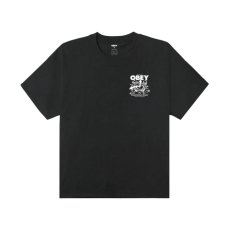 画像2: OBEY Time to Call Heavyweight Tee - Vintage Black (2)