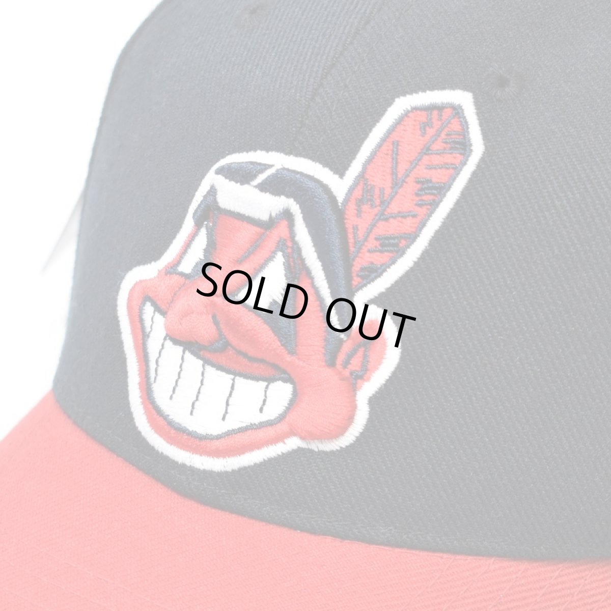 画像2: Deadstock Puma Baseball Cap Cleveland Indians - NavyｘRed (2)