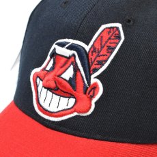 画像2: Deadstock Puma Baseball Cap Cleveland Indians - NavyｘRed (2)