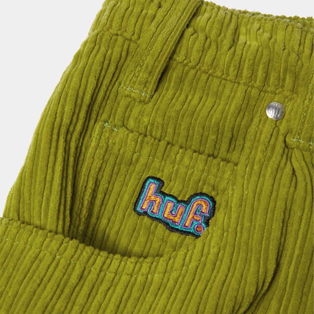 画像3: HUF Cromer Corduroy Shorts - Acid Green (3)