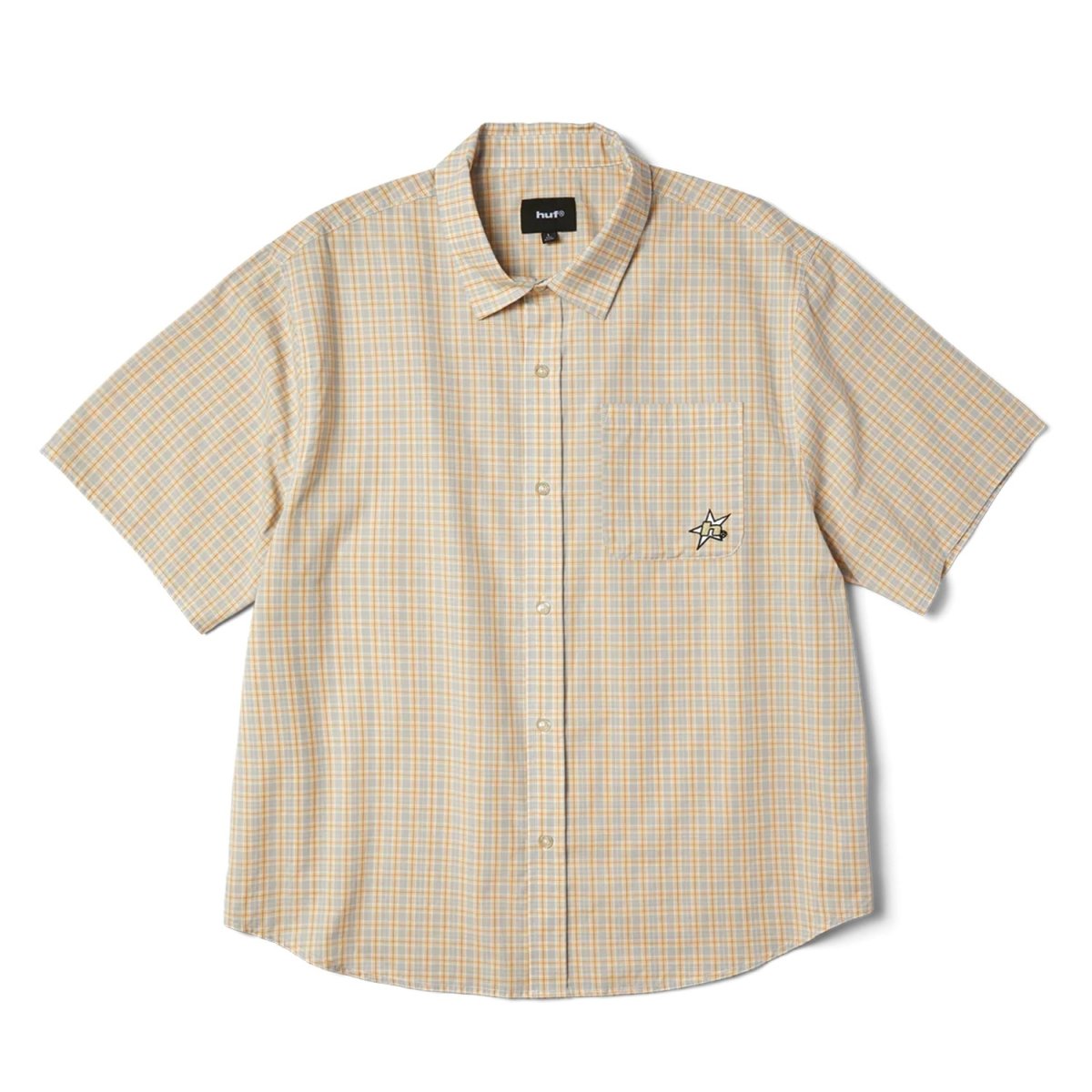 画像1: HUF H Star Plaid Shirts - Putty (1)
