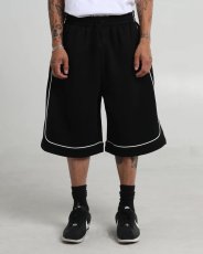 画像6: Shaka Wear Baggy Fleece Basketball Shorts - Black (6)