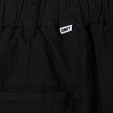 画像3: OBEY Foster Plated Linen Pants - Black  (3)
