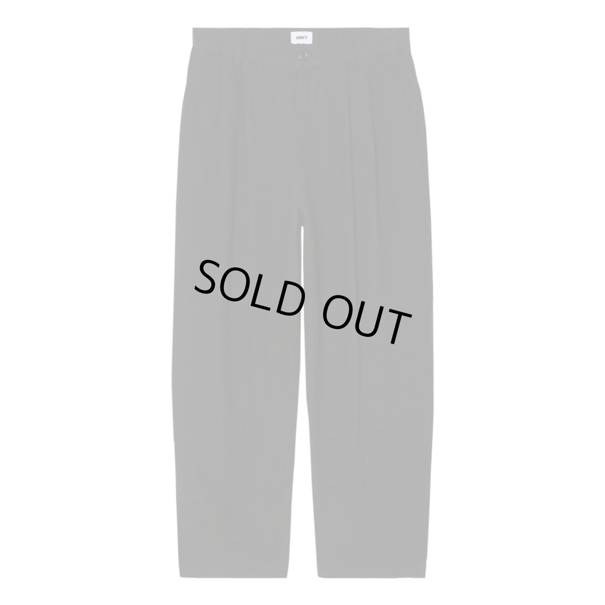 画像1: OBEY Foster Plated Linen Pants - Black / オベイ (1)