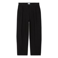 画像1: OBEY Foster Plated Linen Pants - Black  (1)