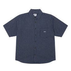 画像1: OBEY Bigwig Ian S/S Shirts - Academy Navy Multi (1)