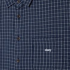画像3: OBEY Bigwig Ian S/S Shirts - Academy Navy Multi (3)