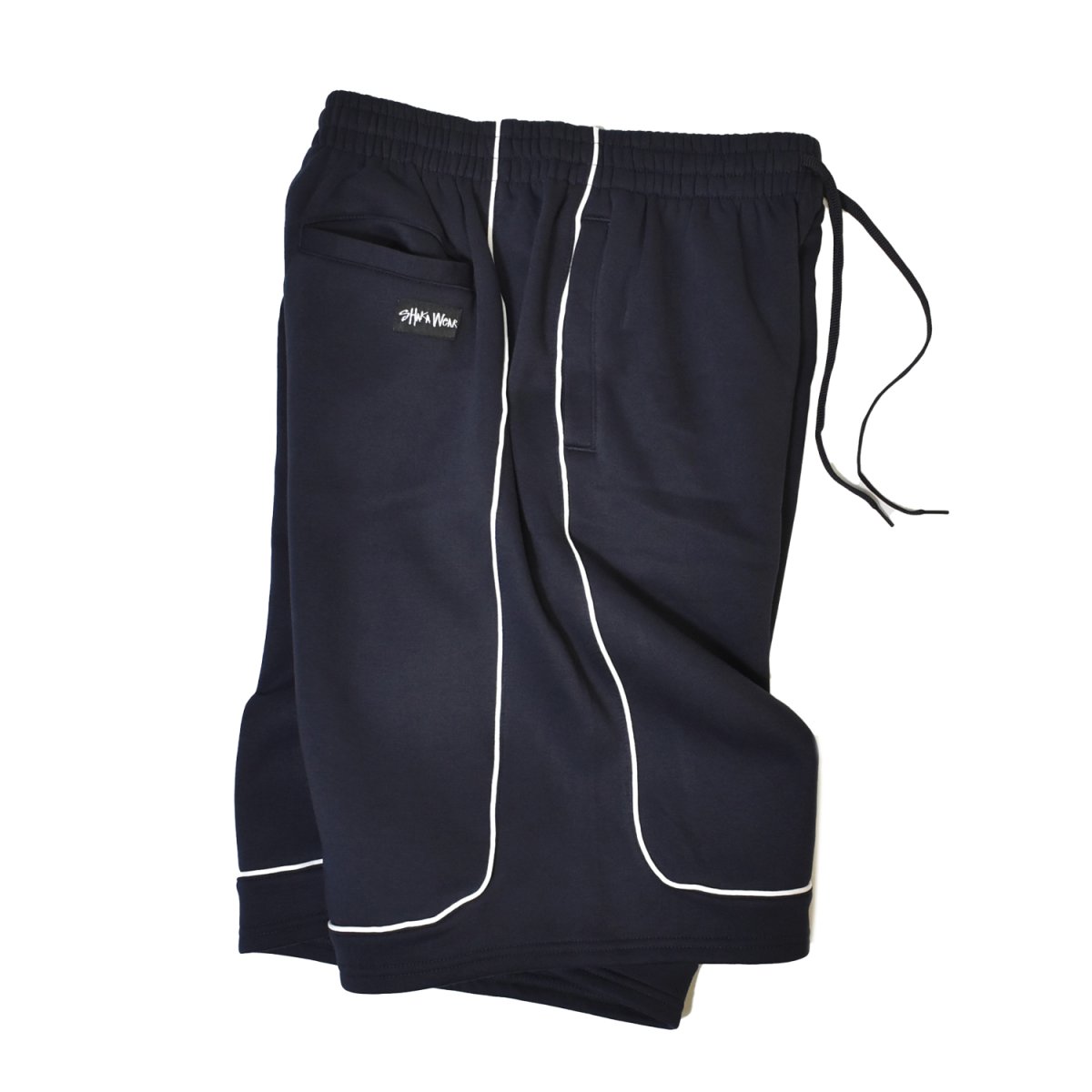 画像3: Shaka Wear Baggy Fleece Basketball Shorts - Navy (3)