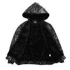 画像2: FB County Inked Up Cozy Denim Jacket - Black (2)