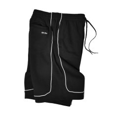 画像3: Shaka Wear Baggy Fleece Basketball Shorts - Black (3)