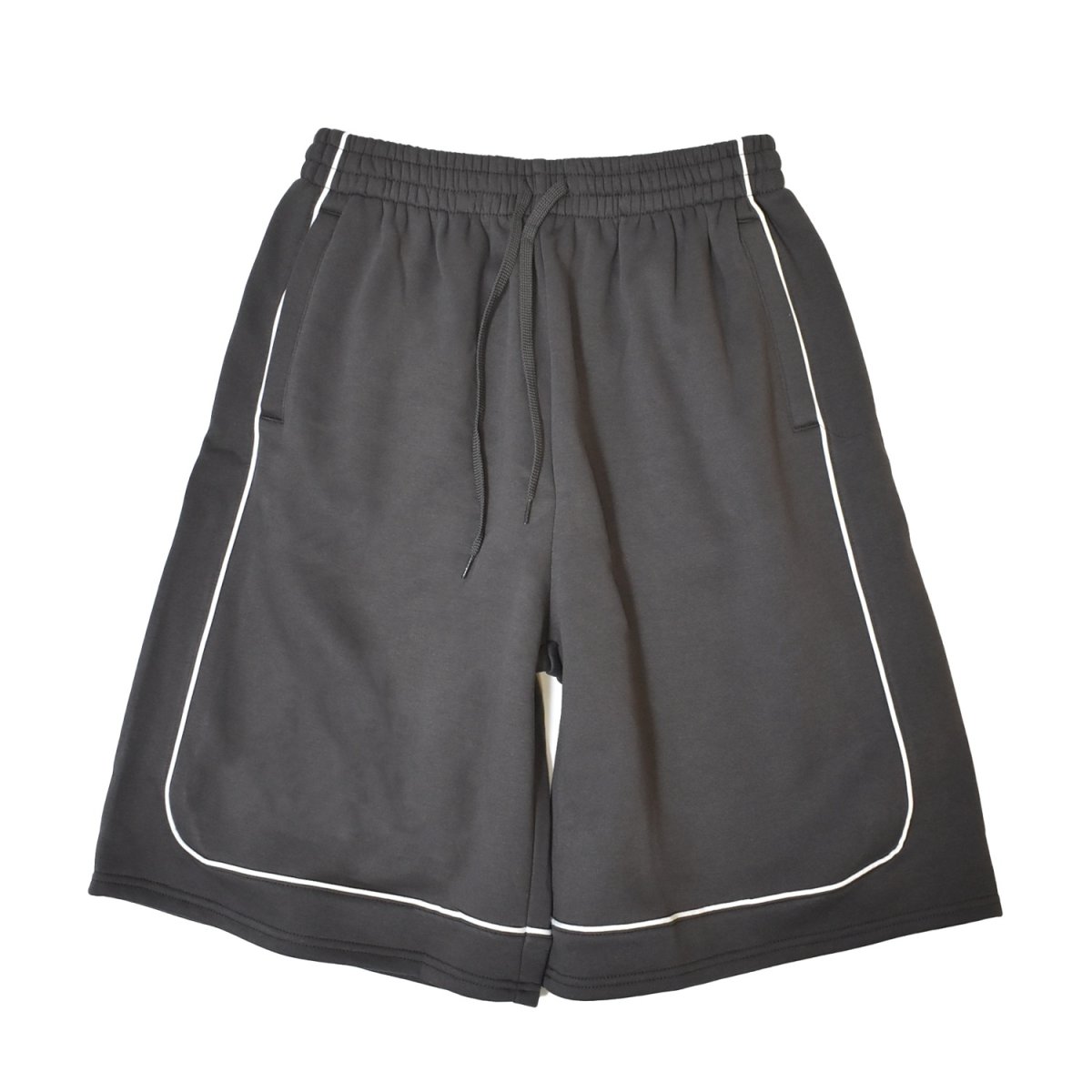 画像1: Shaka Wear Baggy Fleece Basketball Shorts - Grey (1)