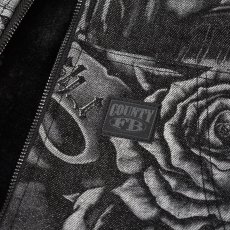 画像5: FB County Inked Up Cozy Denim Jacket - Black (5)