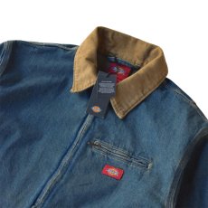 画像3: Dickies Denim Painter Jacket - Khaki Tinted Blue (3)