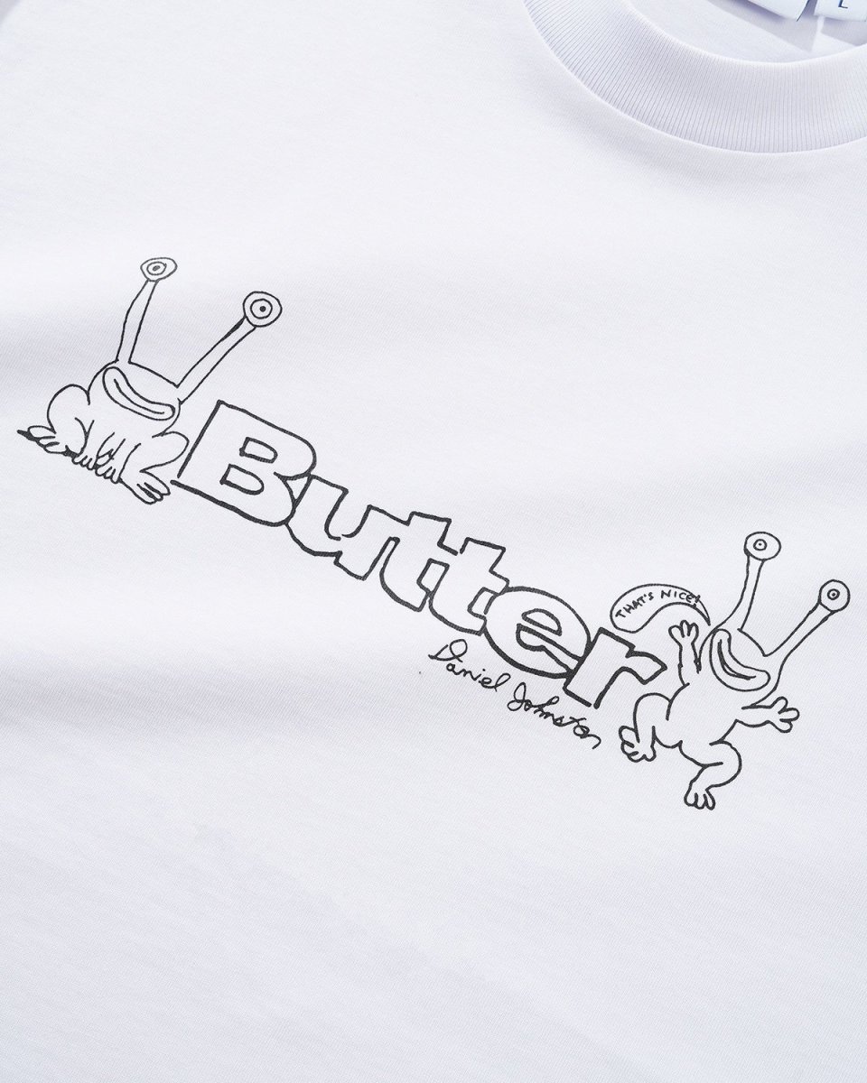 画像2: Butter GoodsｘDaniel Johnston Flog Logo Tee - White (2)