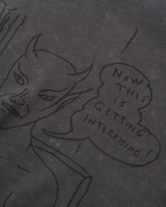 画像3: Butter GoodsｘDaniel Johnston Satan Tee - Black Acid Wash (3)