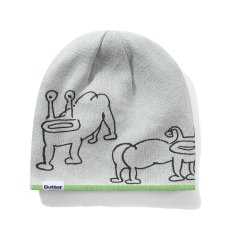 画像3: Butter GoodsｘDaniel Johnston Frog Reversible Beanie - Lime/Grey (3)