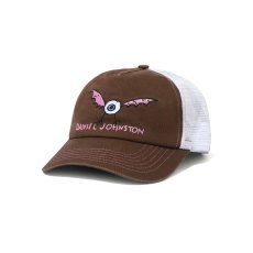 画像1: Butter GoodsｘDaniel Johnston Eye Trucker Cap - Brown (1)