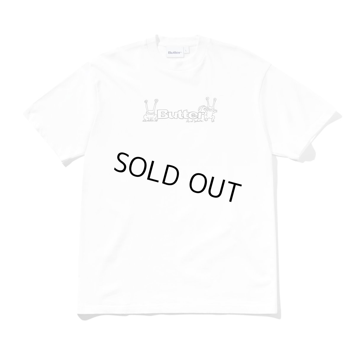 画像1: Butter GoodsｘDaniel Johnston Flog Logo Tee - White (1)